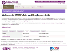 Tablet Screenshot of jobs.estrellamountain.edu